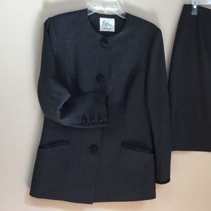 Gray suit Bob Mackie